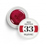 Mosaic Color Gel värvline geel (33. Red Glitter)