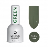 Mosaic Gel Polish Green гель-лак (Olive Spa) 15 мл