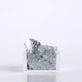 Серебристая голограмма фольга