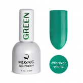 Mosaic Gel Polish Green geellakk (Forever) 15 ml