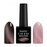 Mosaic Cat Eye Gel Polish (Holo pink) 10 ml