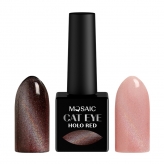 Mosaic Cat Eye Gel Polish (Holo red) 10 ml
