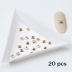 Crystals 3x3 bronze-20 pcs