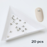 Crystals 3x3 clear-20 pcs