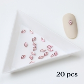 Crystals 3x5 violet-20 pcs