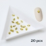 Crystals 3x5 yellow-20 pcs