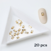 Crystals 5x2.3 gold-20 pcs