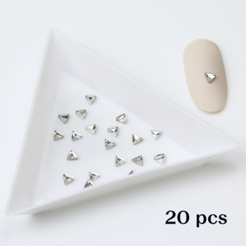 Crystal triangle 3 clear-20 pcs