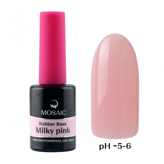 Milky pink Rubber geel 14 ml