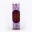 Flower of life purple candle