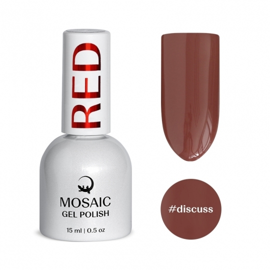 Mosaic Gel Polish Red (Discuss) 15 ml