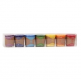 Chakras votive aromaatsed küünlad 7 x kinkekarbis