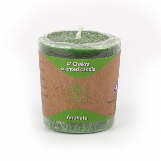 Scented votive candle 4th chakra