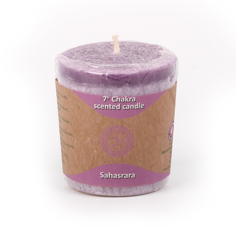 Scented votive candle 7th chakra
