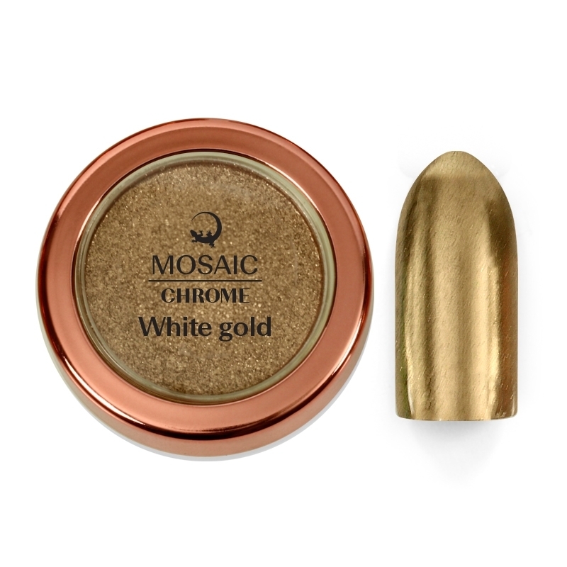 Mosaic Chrome pressed pigment (White Gold) 0,4 g