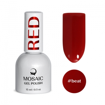 Mosaic Gel Polish Red geellakk (Beat) 15 ml