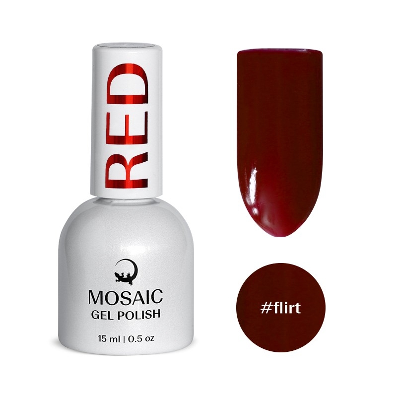 Mosaic Gel Polish Red (Flirt) 15 ml