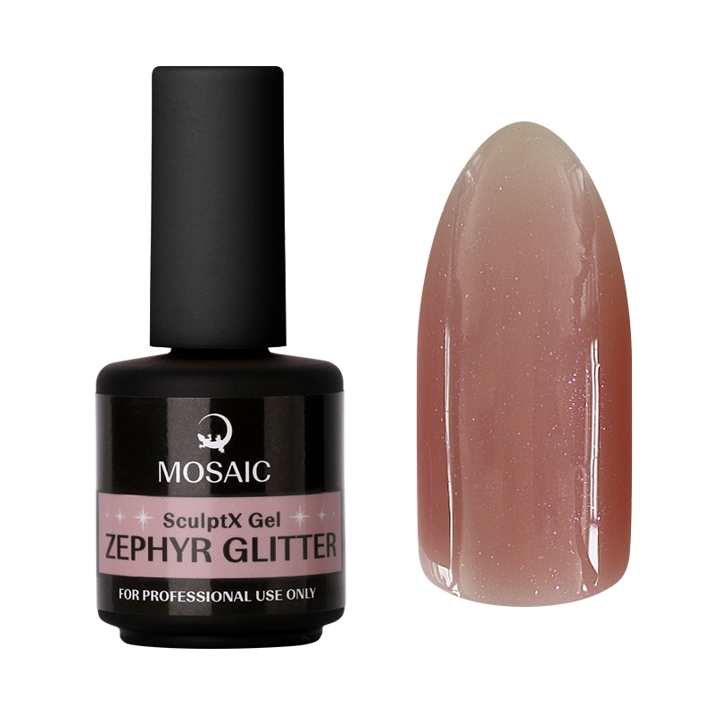 SculptX Zephyr glitter builder gel